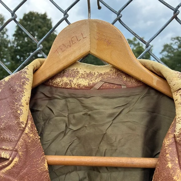 Vintage 1940s Leather Suede Western Rockabilly Fringe Jacket Size Large - Picture 3 of 13